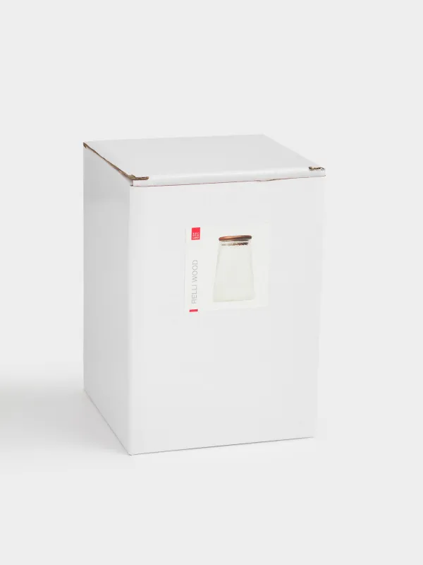 Банка для сыпучих продуктов, 950 мл, стекло/дерево, Relli wood, image-5