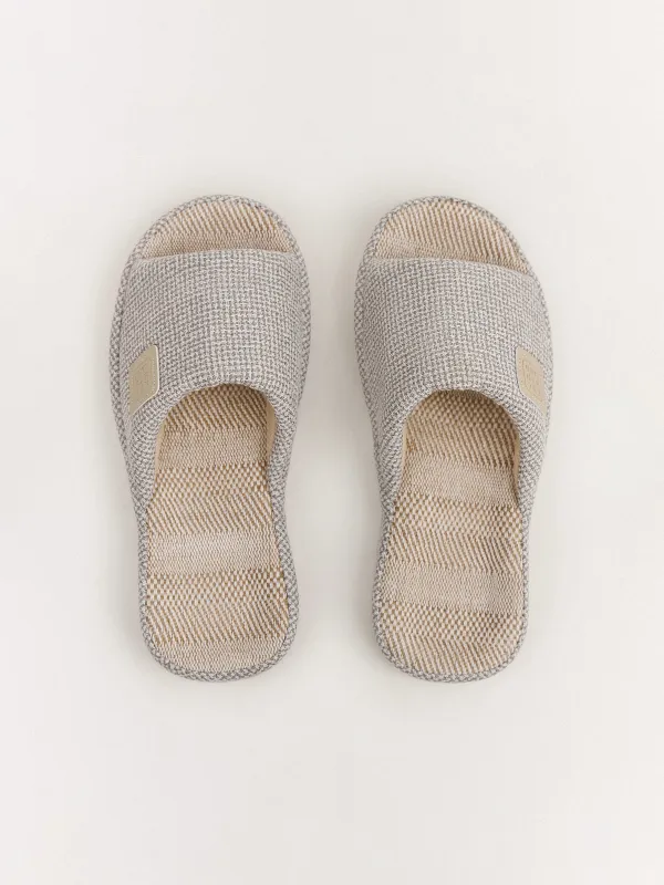 Әйелдер тәпішкелері, үйге арналған, өлшемі 36-37, полиэстер, ашық сұр, Serious, image-1