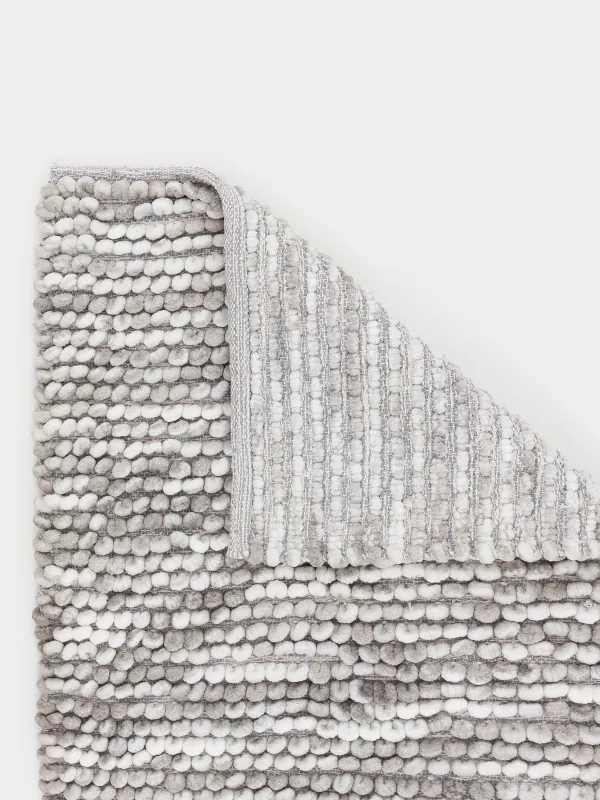 Кілем, 60х100 см, полиэстер / мақта, сұр, көпіршіктер, image-2
