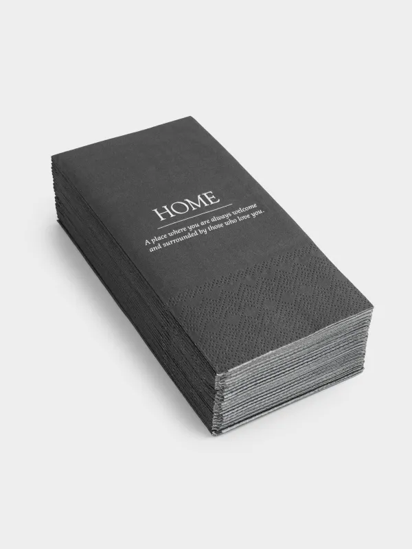 Қағаз майлықтар, 33х33 см, 20 дана, тікбұрышты, қара, Home, Course, image-1