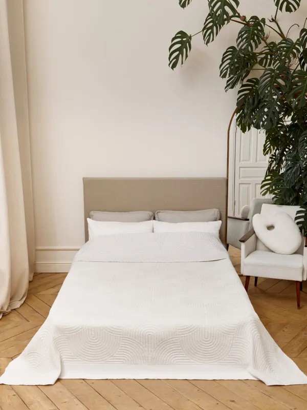 Көрпе, 220х240 см, полиэстер / мақта, құмды бежевый, Арка, Арка, image-0