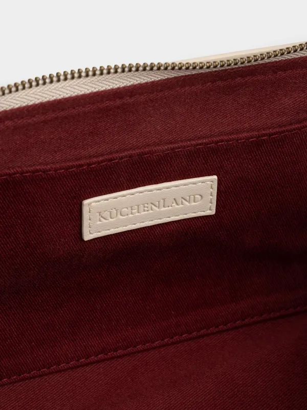 Косметичка, 28х15 см, полиуретан, бежевая, Revon, image-5