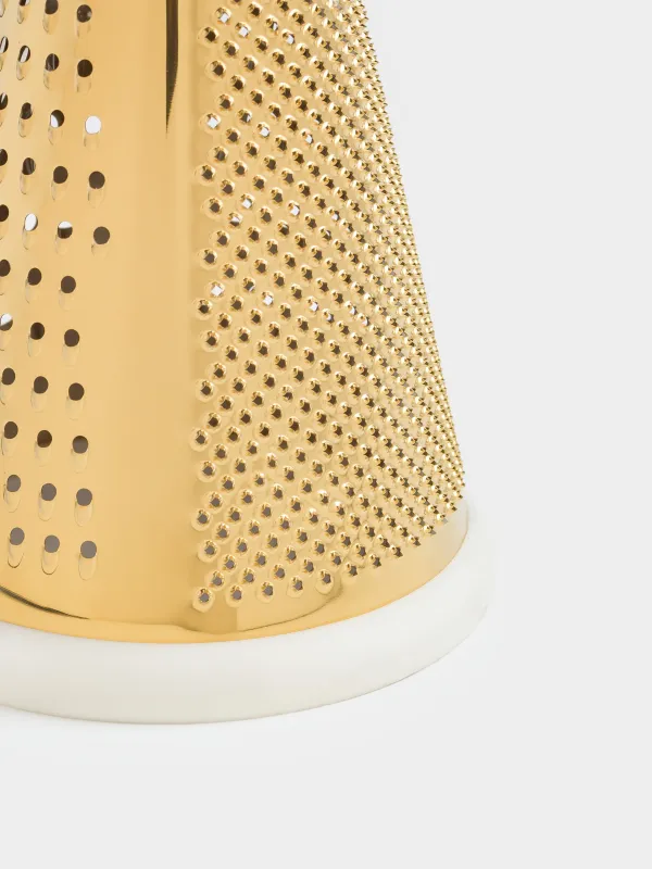 Терка, 24 см, сталь/дерево/резина, круглая, золотистая, Classic gold, image-2