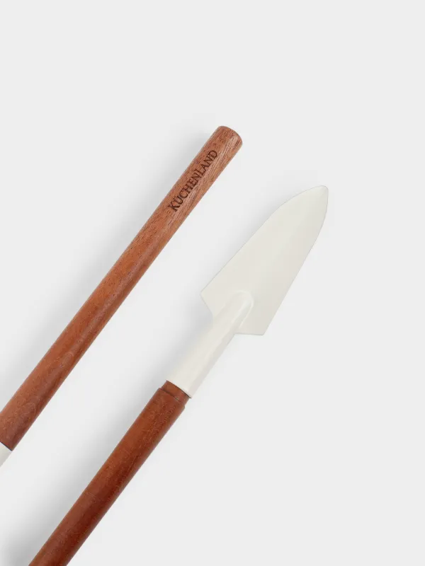 Жабық өсімдіктерге арналған құралдар жинағы, 17/21 см, 2 зат, металл/ағаш, сүт түстес, Gardening, image-2