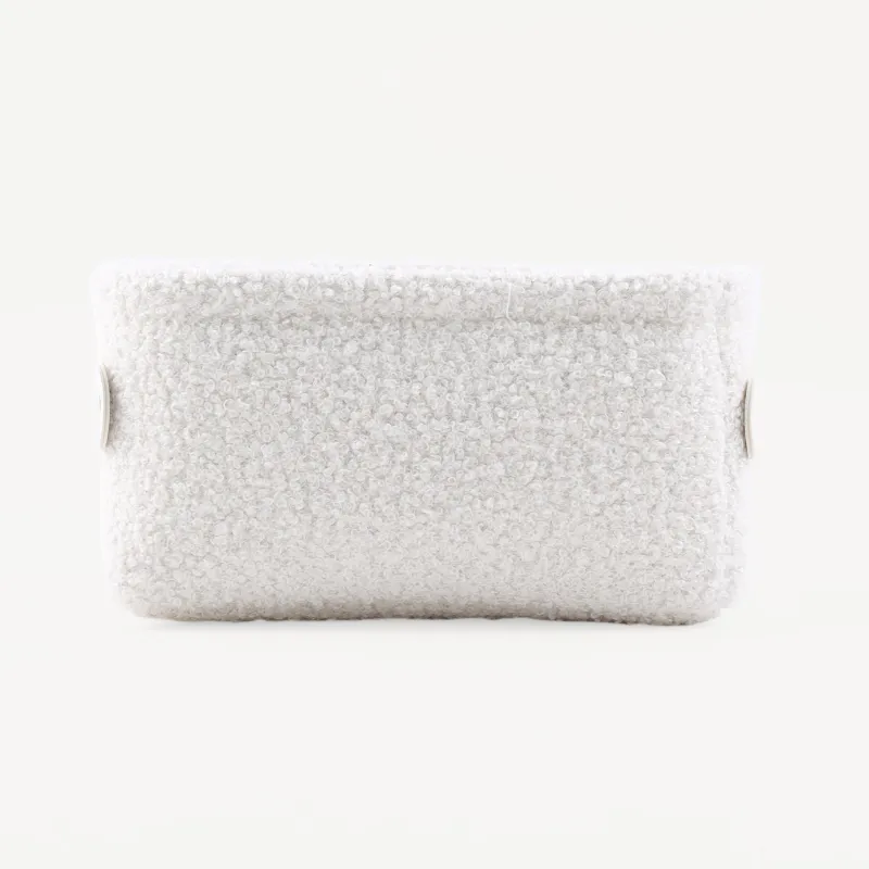 Корзина для хранения, 20х15х10 см, с ручками, букле, прямоугольная, молочная, Boucle, image-2