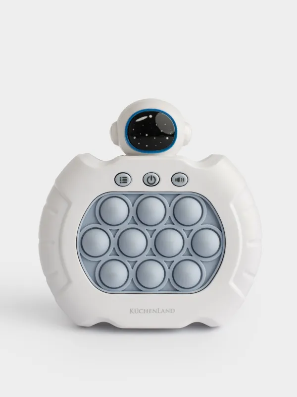 Дамытушы ойыншық, антистресс, 13х12 см, электронды, пластик, Ғарышкер, Pop-it, image-0