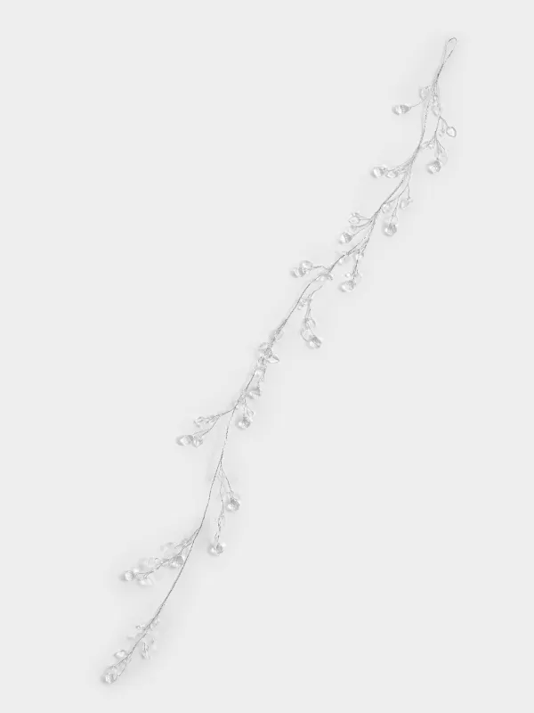 Ветка-гирлянда декоративная, 1, 2 м, Crystal decor, image-1