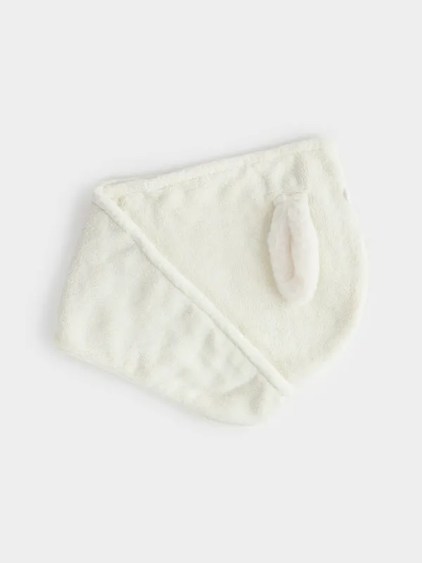 Балаларға арналған шашқа арналған орамал тақия, 53х24 см, жүн, сарғылт-қоңыр, құлақ, Teddy, image-1