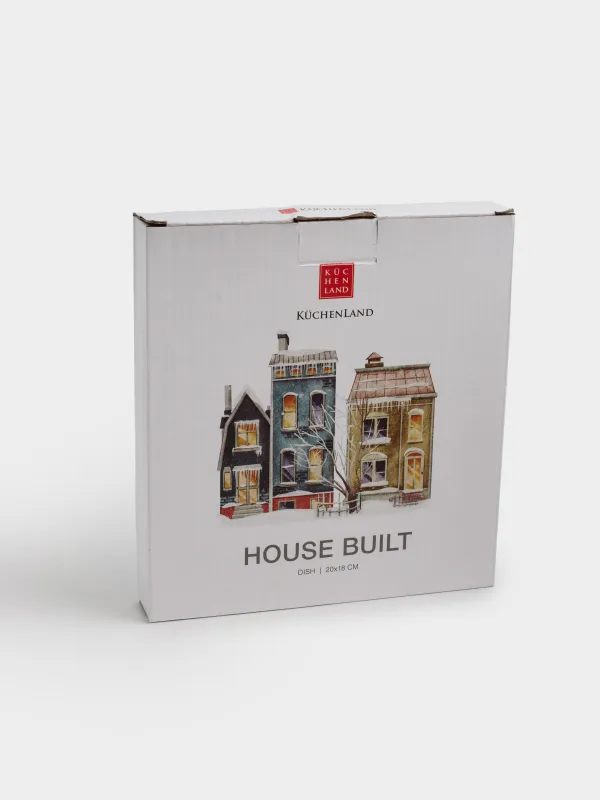 Ыдыс, 20х18 см, керамика, ақ, Дизайн, House built, image-6