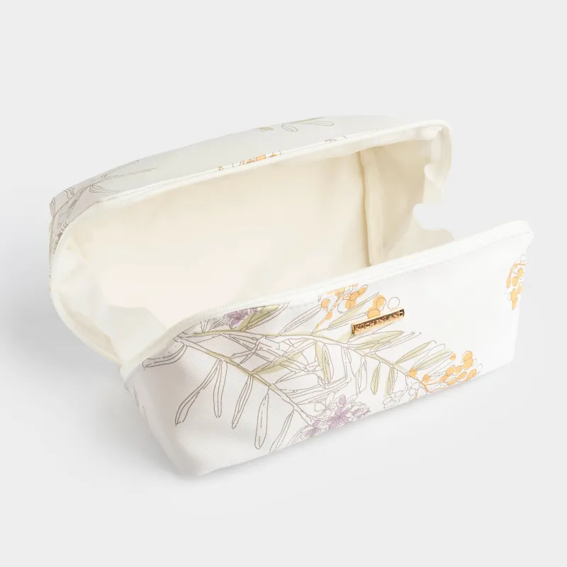 Косметичка, 23х11 см, полиуретан, белая, Мимоза, Isadora, image-5
