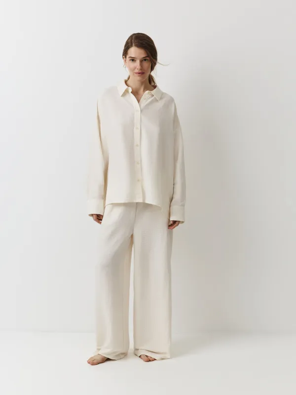 Брюки женские, домашние, молочные, Marlla, image-0