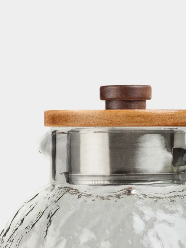 Құмыра, 1,4 л, сүзгі қақпағы бар, пайдаланылған шыны / ағаш, Nautilus, image-4