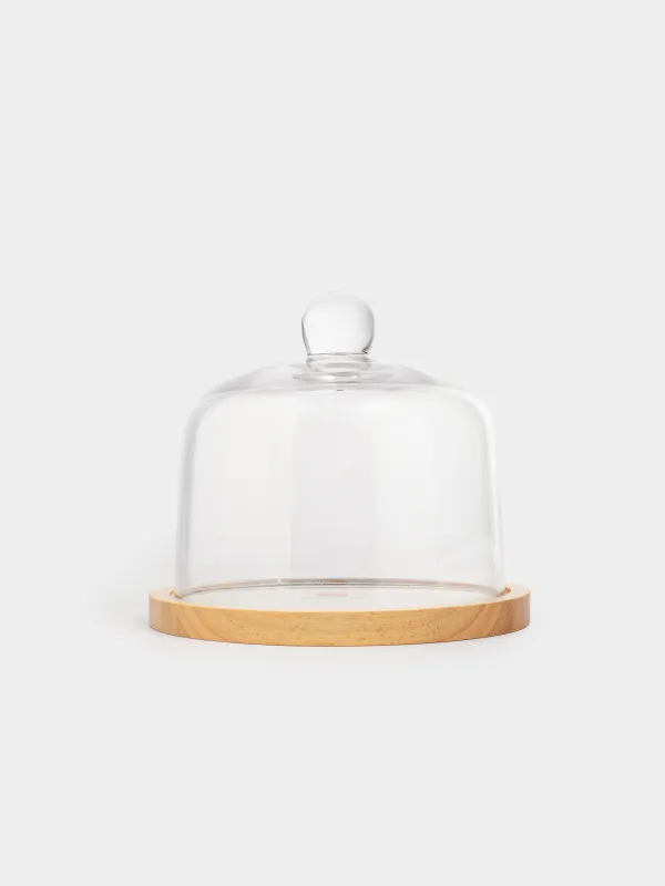 Набор для сыра, 4 пр, блюдо-подставка/купол, сталь/мрамор/дерево/стекло, Marble, image-5