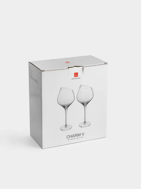 Қызыл шарап стаканы, 530 мл, 2 дана, шыны, Charm V, image-6