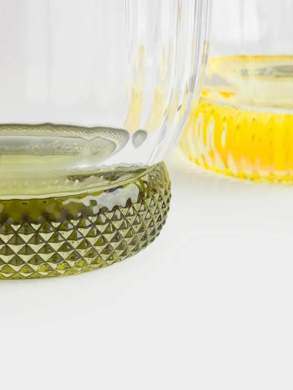 Стақан, 9 см, 280 мл, 4 дана, шыны, түрлі-түсті микс, Mirabello color, image-4