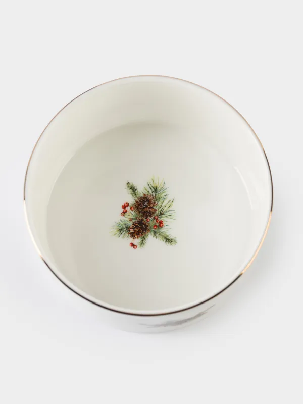 Шампан тұғыры, 12 см, фарфор F, ақ, Бантигі бар жылқы, Christmas miracle classic, image-1