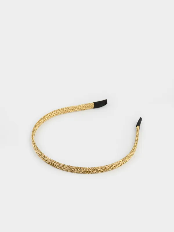 Тоғыншақ, 13х13 см, металл, алтын, Өрім, Hairstyle, image-1