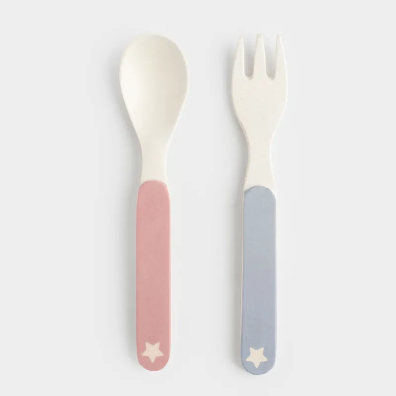 Ыдыс-аяқ жинағы, балаларға арналған, 5 зат, бамбук, қызғылт, Қанаттары бар бір мүйізді, Unicorn, image-5