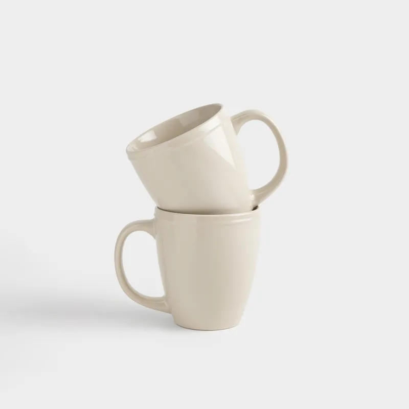 Саптыаяқ, 430 мл, 2 дана, керамика, сарғылт-қоңыр, Классика, Ceramo classic