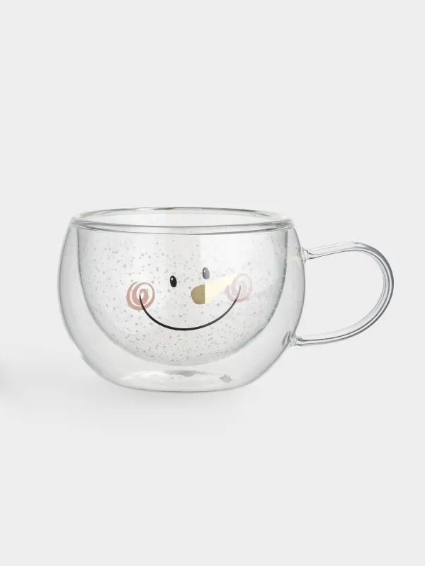 Кружка, 270 мл, 2 шт, с перламутром, Снеговик, Air polar, image-4