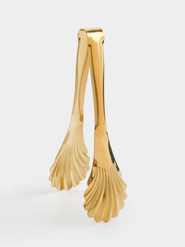 Асүйлік қысқыштар, 23 см, болат, алтын, Қабыршақтар, Classic gold, image-0