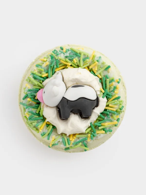 Ваннаға арналған бомба, 130 гр, ойыншықпен, жасыл, Алмұрт, Сиыр, Friends spa, image-0