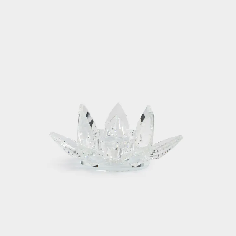 Подсвечник, 13x6 см, для чайной свечи, Лотос, Crystal flower