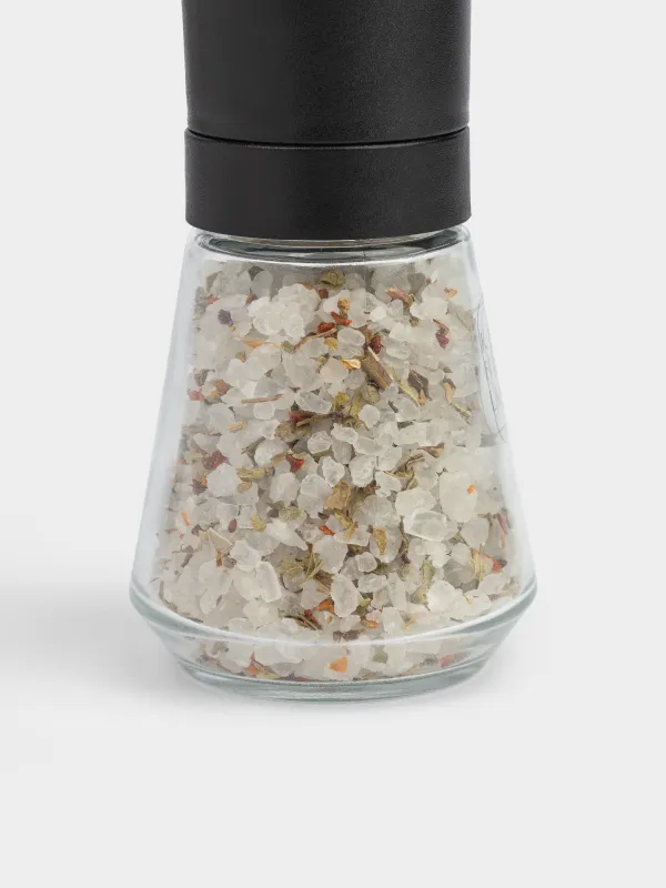 Дәмдеуіштерге арналған диірмен, 13 см, механикалық, шыны/пластик, Тұз және шөптер, Seasoning BBQ, image-2