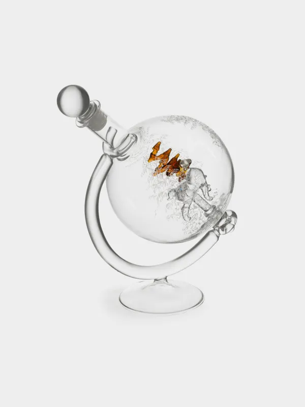 Графин, 650 мл, на подставке, стекло Б, Глобус с оленем, Bar, image-2