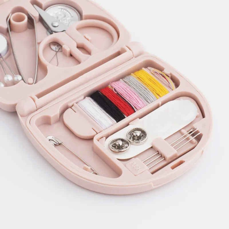 Тігін және қолөнер жиынтығы, 7х6 см, 20 пр, корпуста, пластик / металл, ұнтақ, жіп, image-1