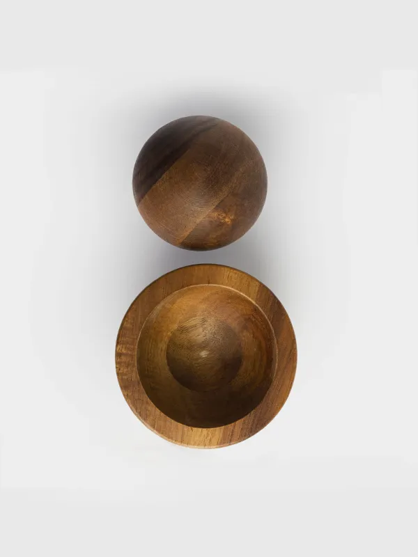 Ступка для специй, 8x5 см, с пестиком, дерево, Noble tree, image-3