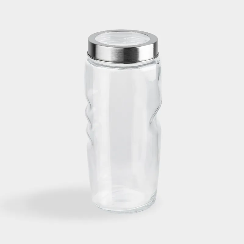 Сусымалы өнімдерге арналған құты, 1,1 л, шыны/пластик, Comfort