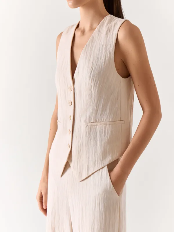 Әйелдер кеудешесі, өлшемі M, бауы бар, вискоза/полиэстер, сүт түстес, Giselle, image-4