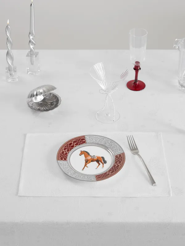 Аспаптарға арналған майлық, 30х45 см, жаккард, полиэстер, тікбұрышты, сарғылт-қоңыр, Қар ұшқындары, Snowflakes, image-1