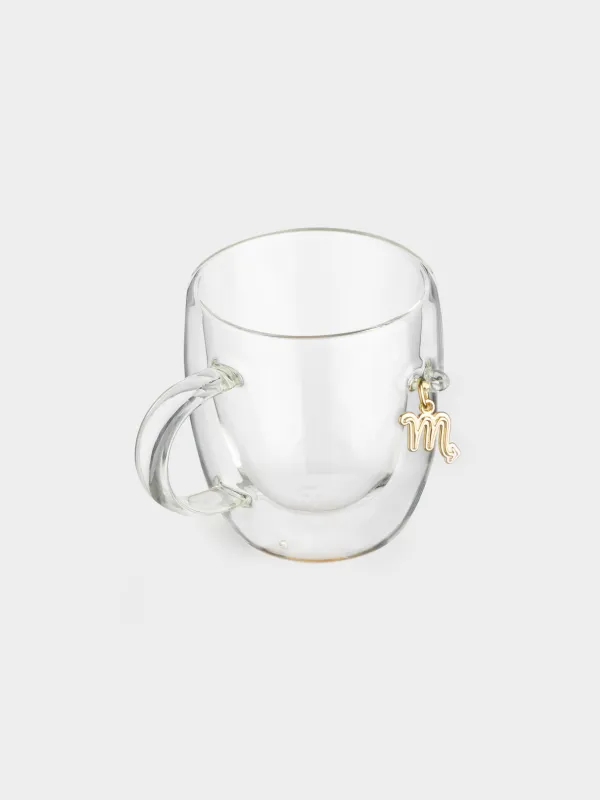 Саптыаяқ, 280 мл, шыны Б/металл, алтын түстес аспасы бар, Сарышаян, Air figure zodiac, image-1