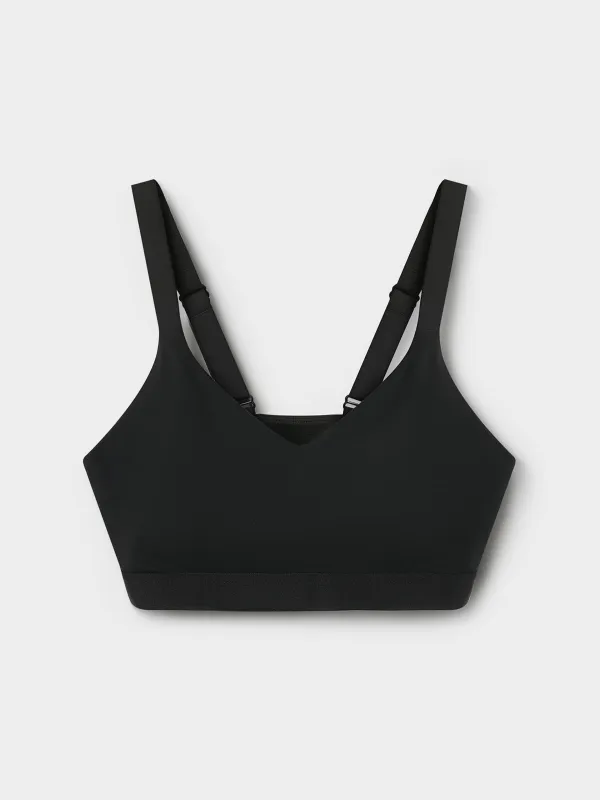 Әйелдерге арналған топ, спорттық, өлшемі XS, чашкалары бар, нейлон/спандекс, қара, Ramuna, image-6