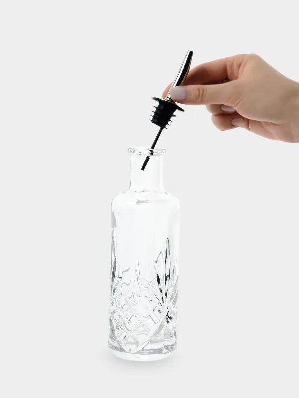 Май немесе сірке суы бөтелкесі, 250 мл, диспенсері бар, шыны р/болат, Sabal, image-2