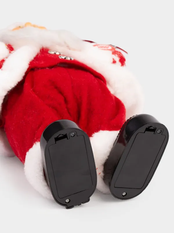 Изделие декоративное, 30 см, музыкальное, анимированное, пластик/полиэстер, Санта, Magic time, image-6