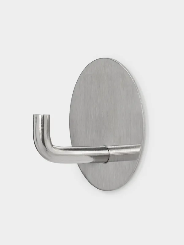 Гүл шоқтарына арналған ілмек, 4 см, жабысқышы бар, болат, дөңгелек, күміс, Hook, image-2