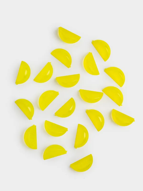 Набор кубиков для охлаждения напитков, 20 шт, пластик, желтый, Лимон, Dolce Vita, image-0