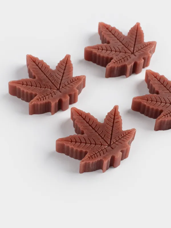 Воск ароматический, 4х4 см, 4 шт, коричневый, Кленовый лист, Balmy autumn, image-1