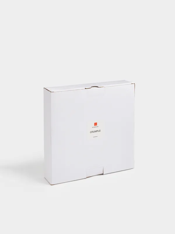 Түскі ас тәрелкесі, 25 см, фарфор N, сүт түстес, Мыжылған эффект, Crumple, image-4