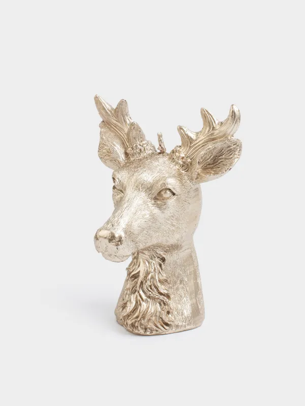 Шам, 9х12 см, алтын түстес, Бұғы, Deer candle, image-0