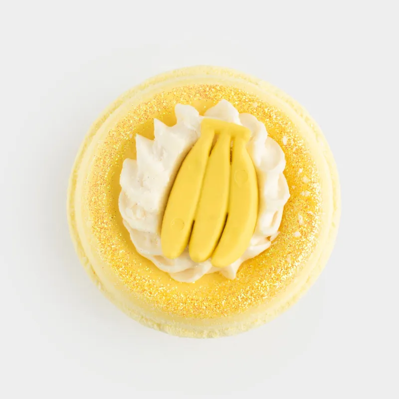 Ваннаға арналған бомба, 130 гр, ойыншығы бар, сары, Банандар, Fruits spa