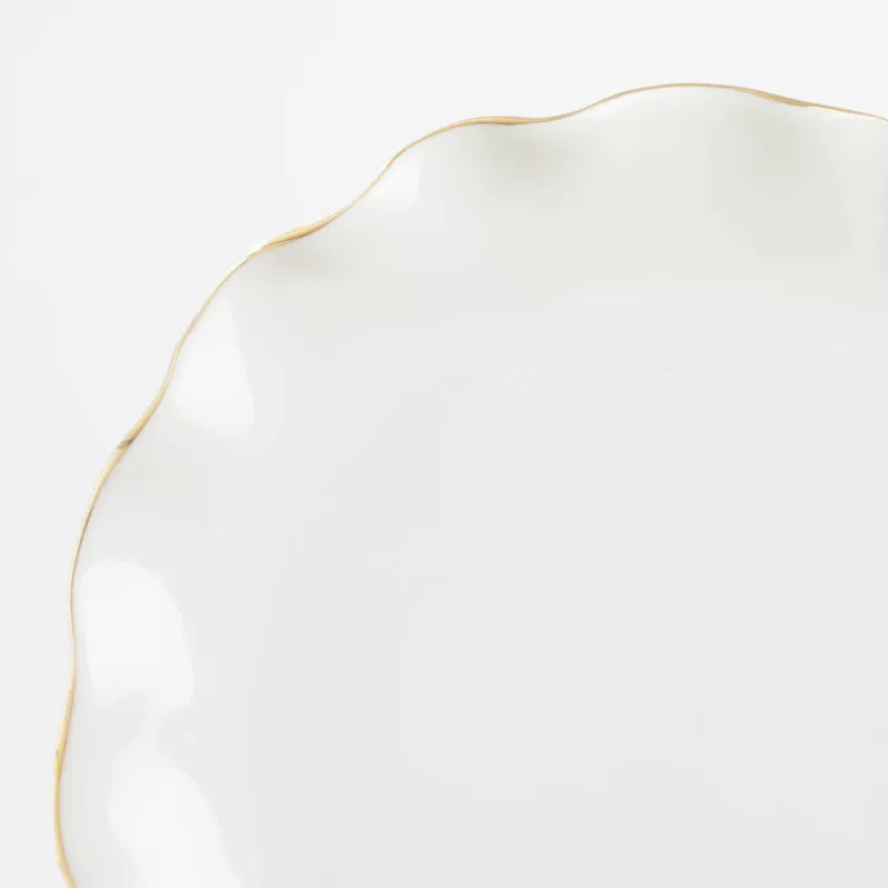 Шай жұбы, 1 адам, 2 зат. 350 мл, фарфор P, алтын жиектері бар, Мыжылған әсер, Crumple gold, image-5