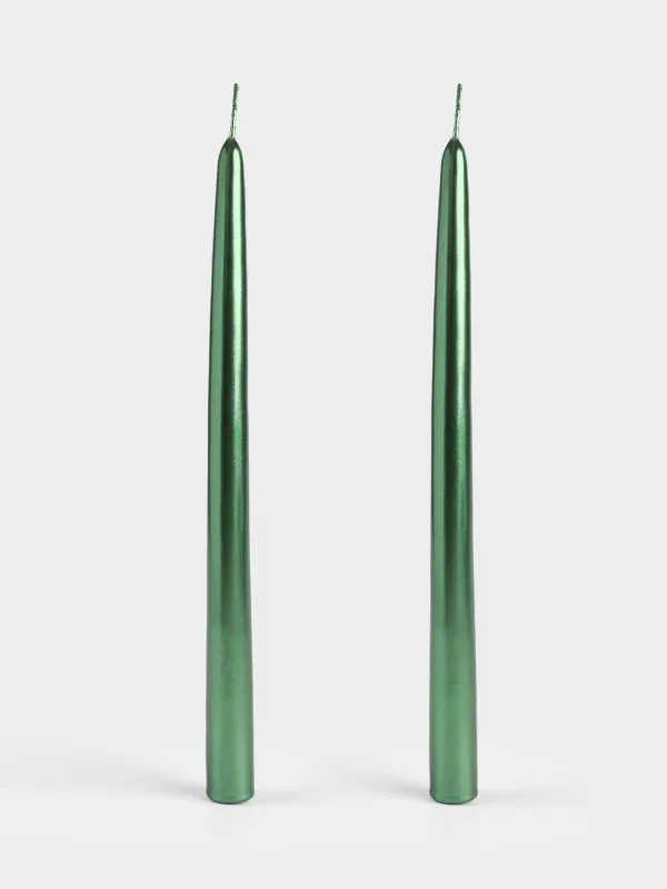 Свеча, 30 см, 2 шт, тонкая, с общим фитилем, Vivid candle, image-1