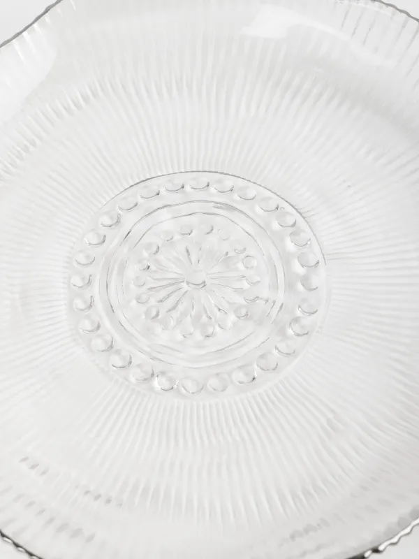 Түскі ас тәрелкесі, 27 см, шыны Р, күміс жиегі бар, Argos silver, image-4