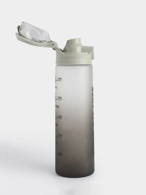 Суға арналған бөтелке, 900 мл, пластик/силикон, сұр, Water balance, Sport, image-2
