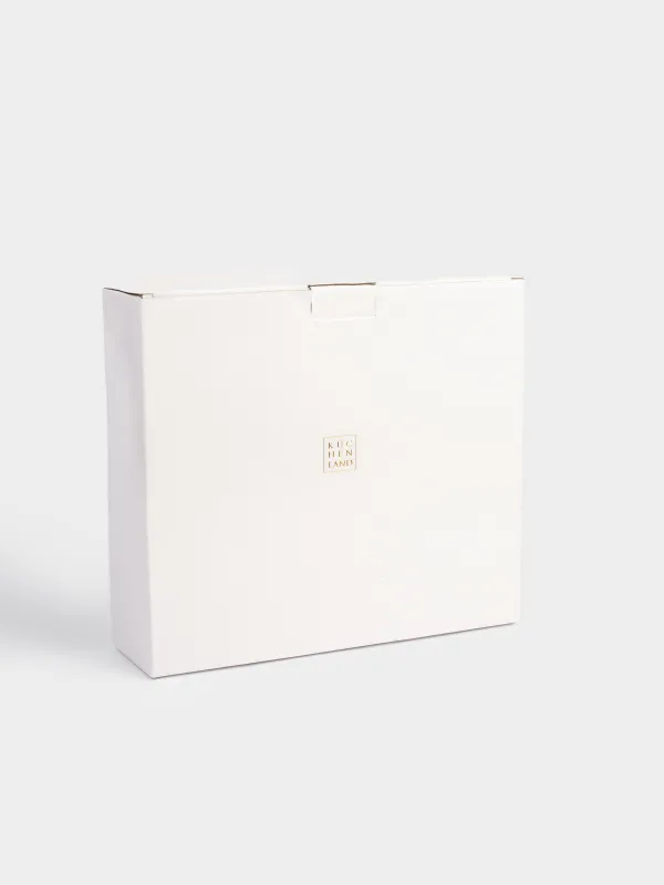 Набор для закусок, 5 пр, вращающийся, на подставке, керамика/дерево, молочный, Бант, Noble tree, image-7