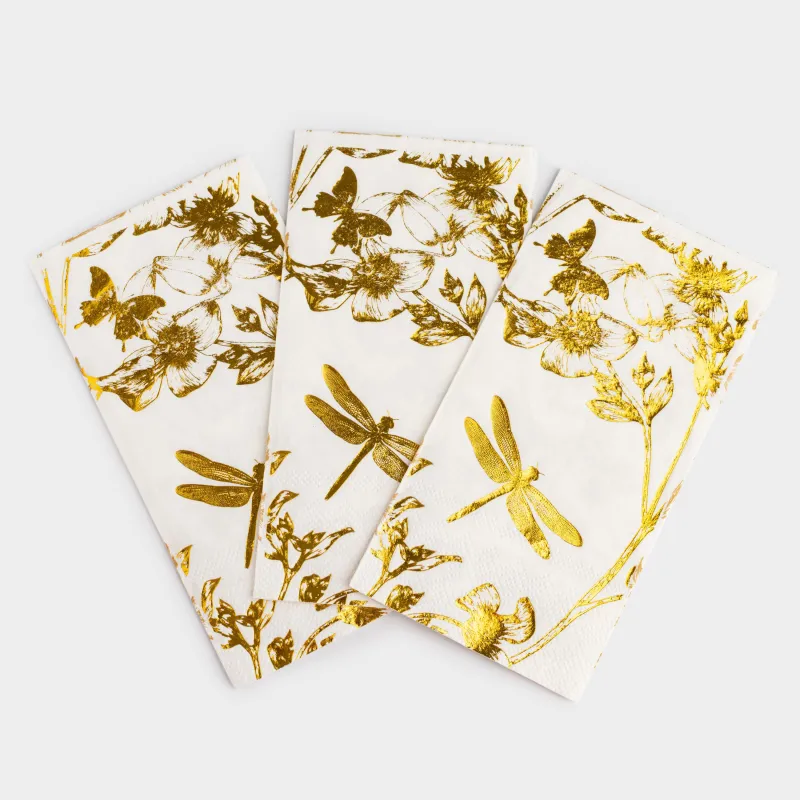 Қағаз майлықтар, 33х33 см, 20 дана, төртбұрышты, ақ, Гүлдер, Flower garden, image-2